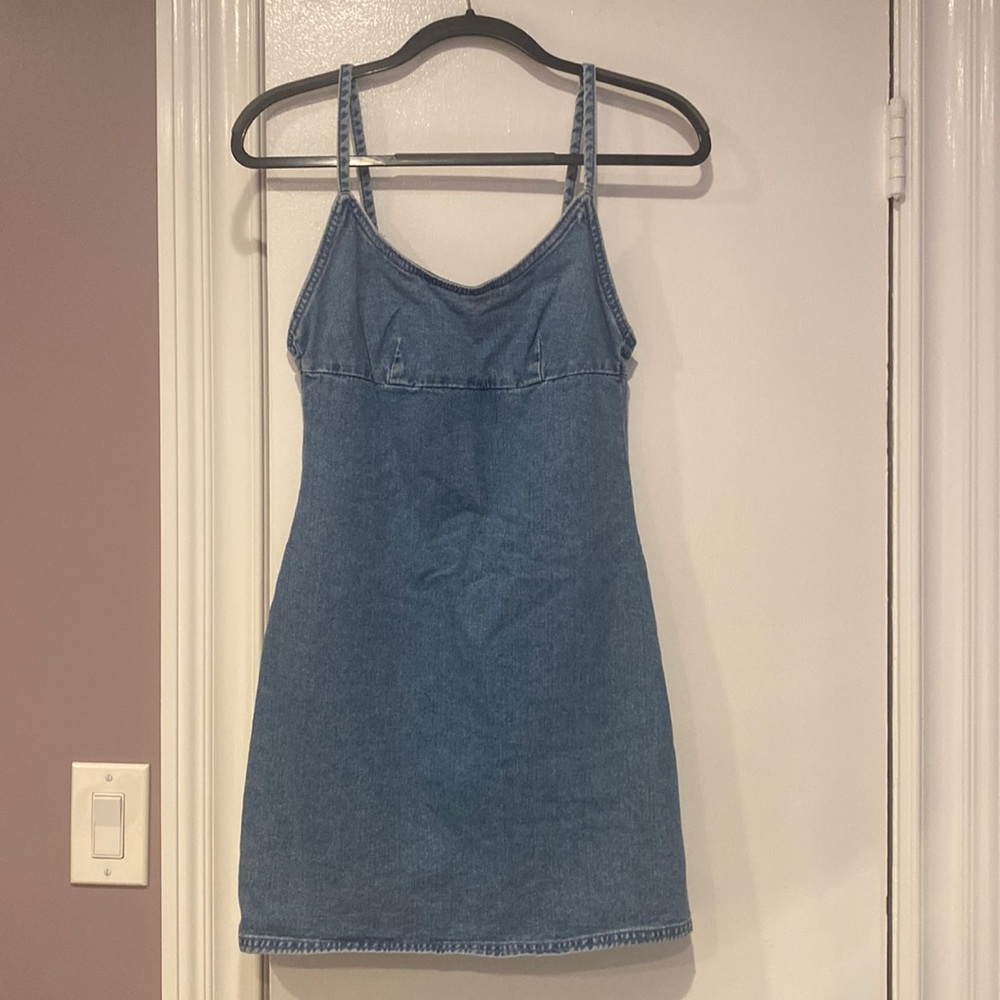 BillaBong Jean Denim Mini Dress - Picture 1 of 4